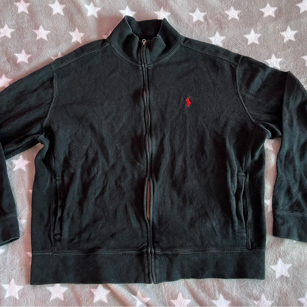 Polo by Ralph Lauren Black Zip Up Sweater